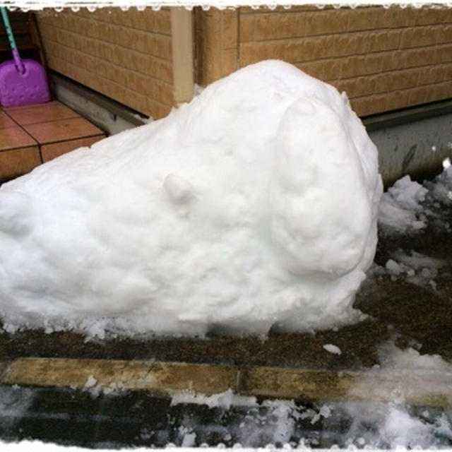 雪 雪だるまスヌーピー と パパのdiy By ピヨママさん レシピブログ 料理ブログのレシピ満載
