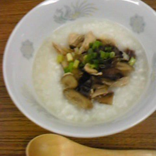 生姜粥で早く休む