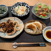 トンデリングの黒酢餡かけ・中華な晩ご飯と　ご近所花散歩♪