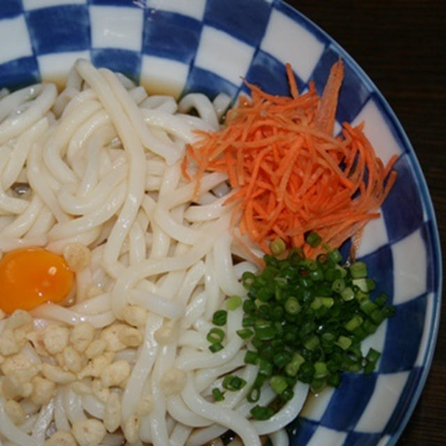 8月1日　　冷たぬきうどん