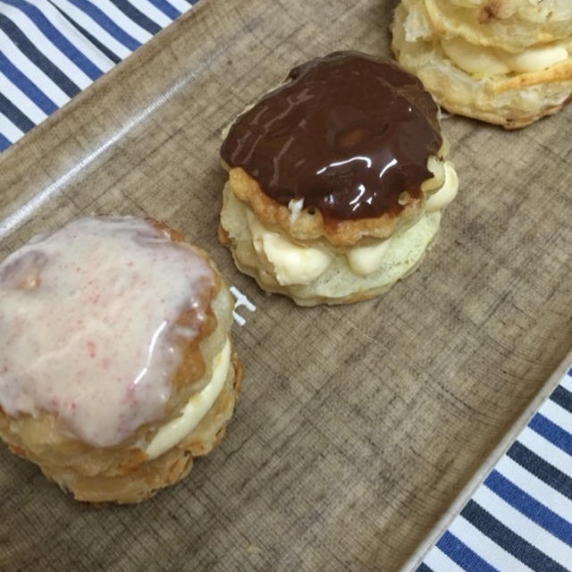 夏休み。親子でドーナツつくり。