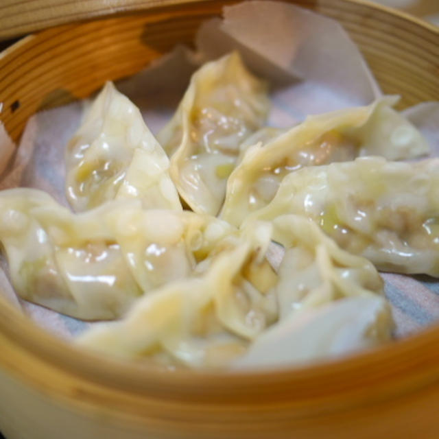 鶏ネギ蒸しギョーザ