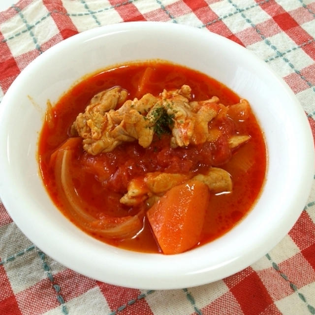 鶏せせりトマト煮込み