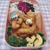 ハンバーグと手羽元の照り焼き弁当【のっけ弁当】