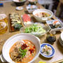 ピリ辛豆乳ごま蕎麦で！週末ごはん。お土産の量、多くない？