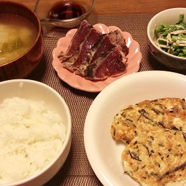 餃子の残りで豆腐ハンバーグと生後3ヶ月