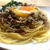 しらすと納豆のバター醤油パスタ