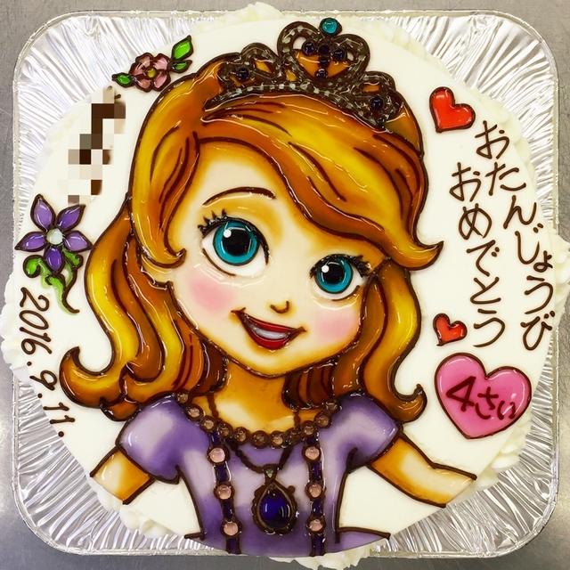 ちいさなプリンセス ソフィア のイラストケーキ By 青野水木さん レシピブログ 料理ブログのレシピ満載