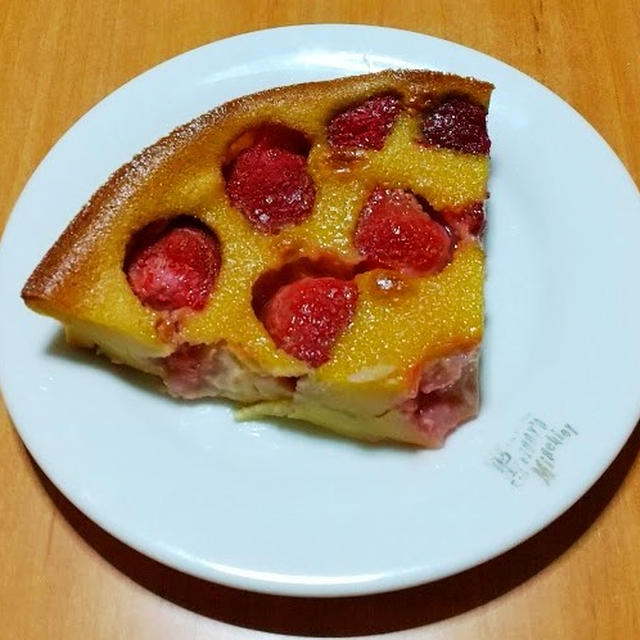 苺のクラフティを作りました