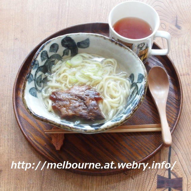 沖縄そば de 朝ごはん