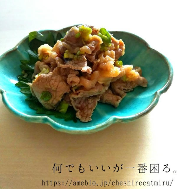 牛肉の中華風ネギだれ