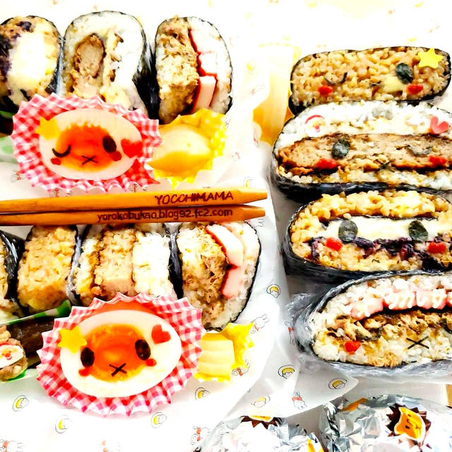 おにぎらずとおにぎりがいっぱいミッフィー弁当♪＆山口県「いろり山賊」さん行ってきました～～～＾＾♪