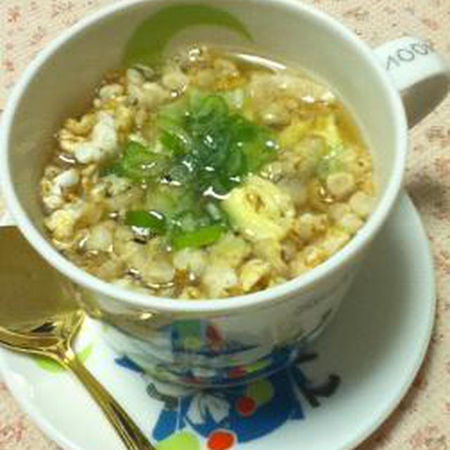 「雑穀畑」の中華玉子スープ