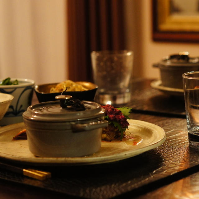 おうちご飯（和カフェ）柴漬けソースのハンバーグ。