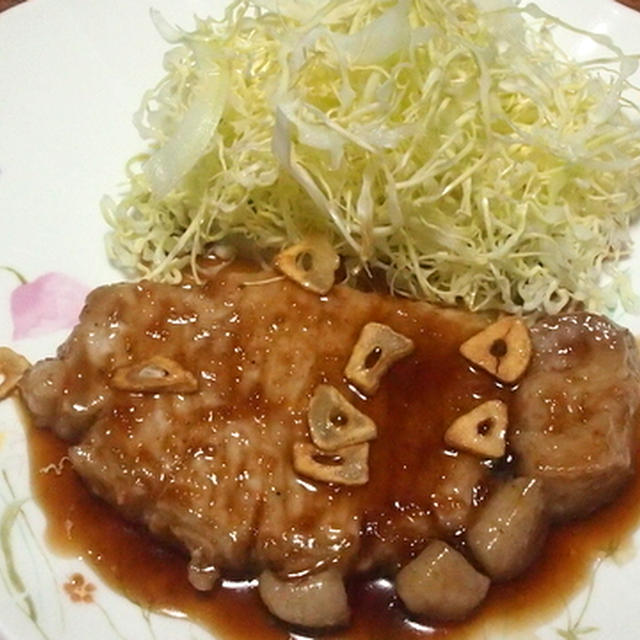 豚肉のにんにく焼き