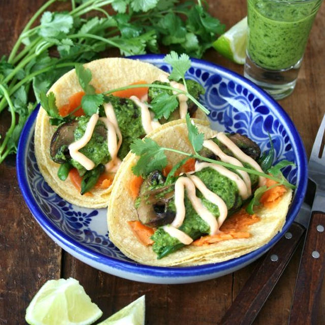 Roasted Mushroom Tacos焼きマッシュルームタコス