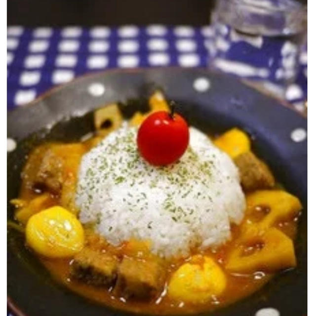 風邪予防に☆レンコンにんにくトマトカレー