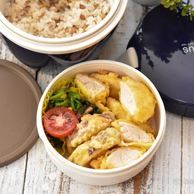中学生男子弁当｜とり天とさつま芋の丼もの弁当｜丼もの弁当6選