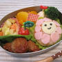 年少さん最後のお弁当*春のお花弁当*