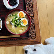 ポン酢納豆ごはんの朝食