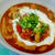 残りカレーでカレーうどん、モッツァレラチーズ乗せ♪