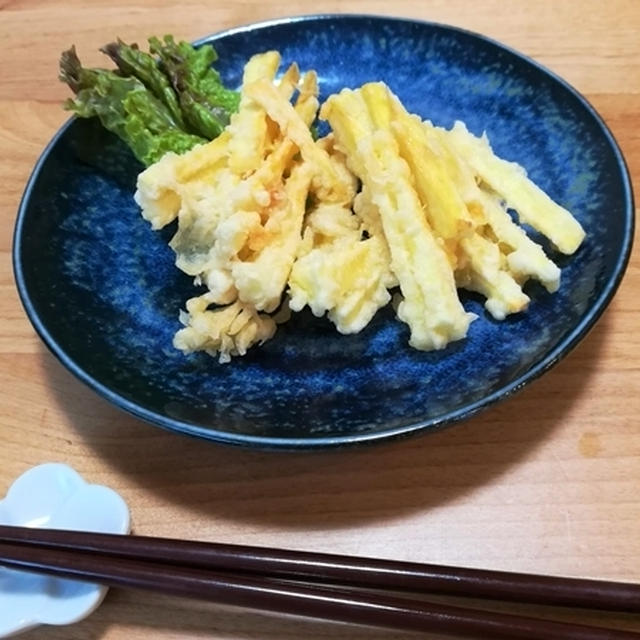 郷土料理：さつまいもの天ぷら「がね」