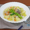 サバ缶で簡単！栄養満点 春野菜のスープ煮