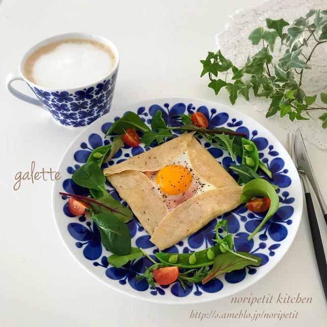 <パパッと♪簡単♡朝ごはん>全粒粉deガレット♡