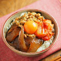 漬け刺身のキムチ納豆丼、余った刺身を使った料理