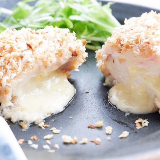 つなぎ不要＆揚げない！鶏胸肉のチーズカツ（レシピ）