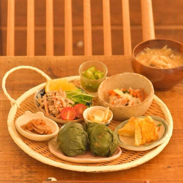 めはり寿司と小鉢ちょこちょこ和食ごはん