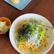 春休み大人数対応レシピ【たっぷり釜揚げしらすと春キャベツのパスタ】と昨日の晩ごはん