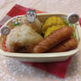 焼きおにぎりと焼きとうもろこし弁当〖おにぎり弁当〗 #平日お昼ご飯はお弁当or外食