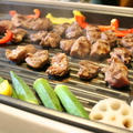 カシラ肉の鉄板焼き