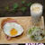 昼カフェ★ベーコンエッグパンケーキセット(ドリンク付き）