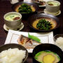 茶碗蒸しやほうれん草の胡麻和えなど