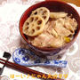 ＜じっくり炒めた葱油が香ばしくておいしい♪蓮根入り豚肉丼＞