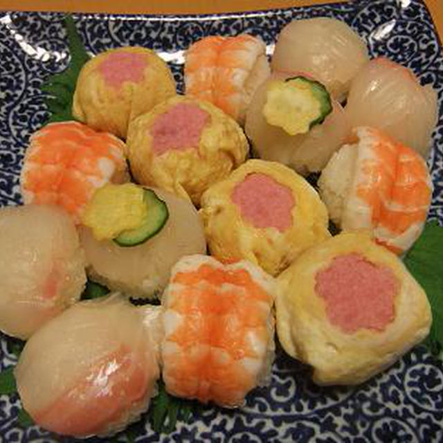 ひなまつりに、手毬寿し