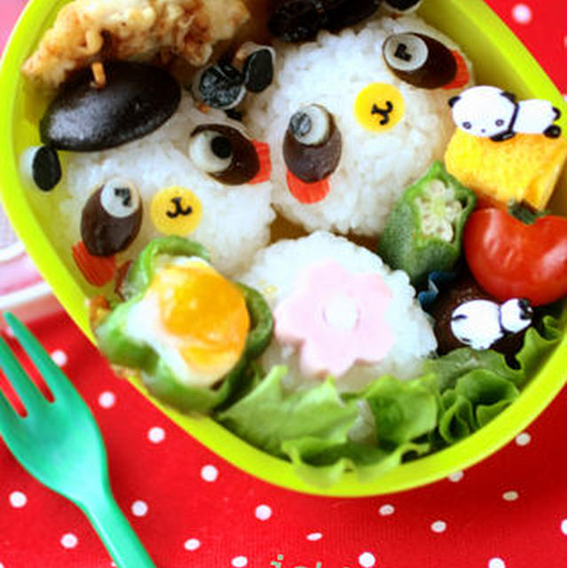 ２ぱんだちゃん弁当。おは朝別ばーじょん。