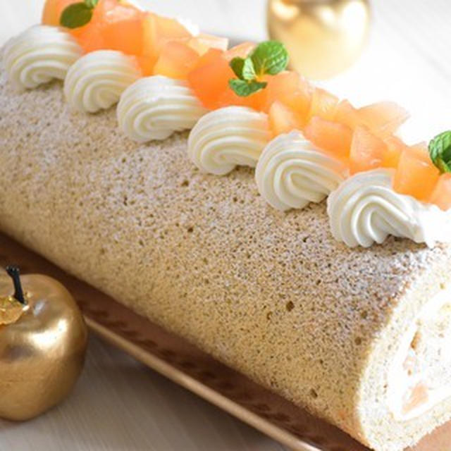 【ケーキ教室】青森りんごとアールグレイのロールケーキ
