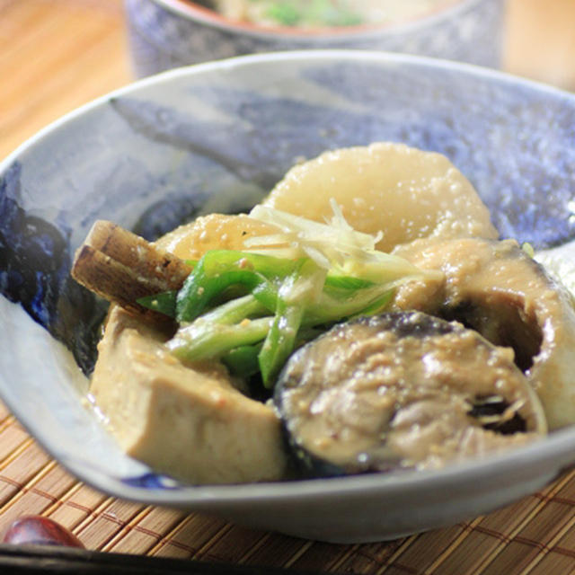 柚子風味☆サバと大根の味噌煮