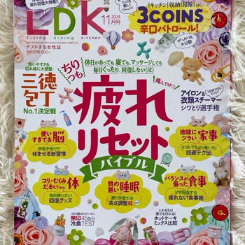 雑誌掲載のお知らせ　LDK11月号＆家電批評11月号