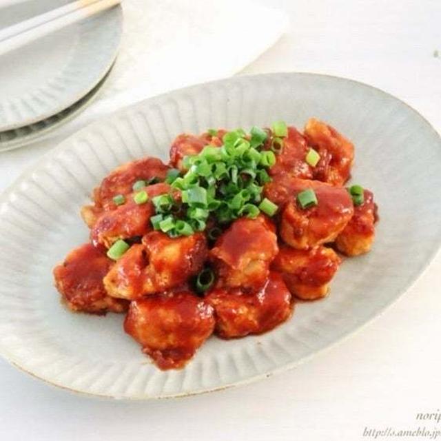 ストックむね肉でパパッと♪ウマい【鶏のチリソース】