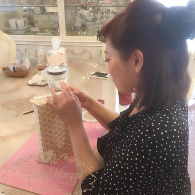 ベージュとパープル♡