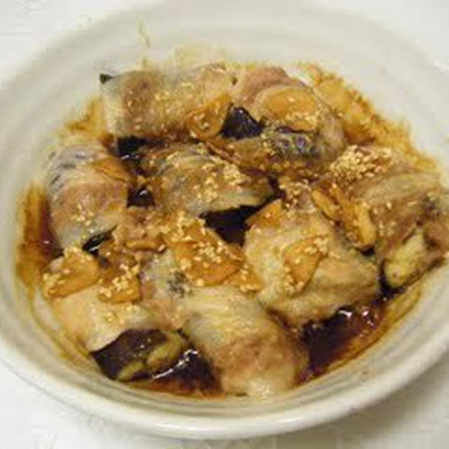 なすのジューシー豚肉巻き　作り方