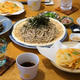 いろんな薬味でざる蕎麦の晩ごはん