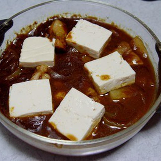 鶏肉と豆腐の和風カレー（電子レンジ）