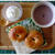 もち。むぎゅ。むち～～なベーグル。ぱっくり～～～で、Good　Morning！