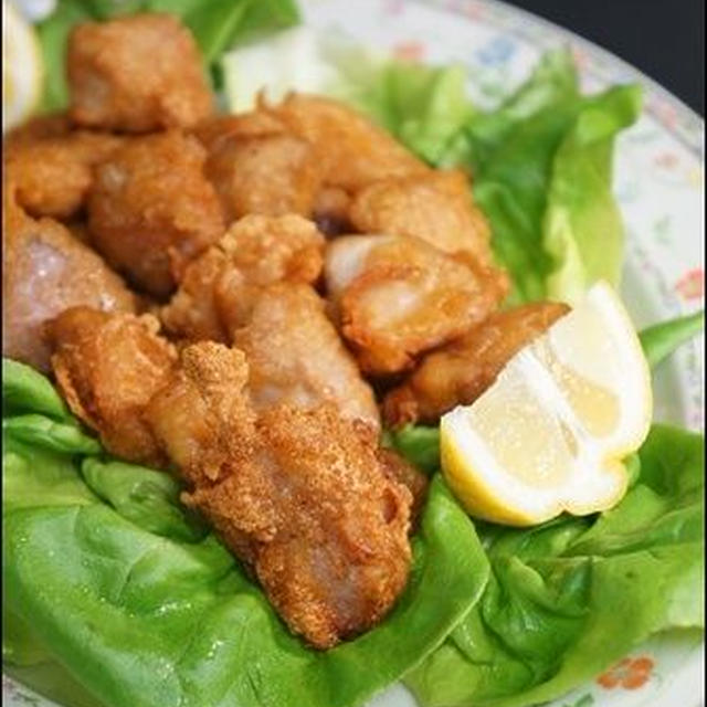 【簡単レシピ】サイコロ豚のから揚げ。