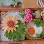 チェダーチーズでひまわ弁当【公長齋小菅】   #デコ弁